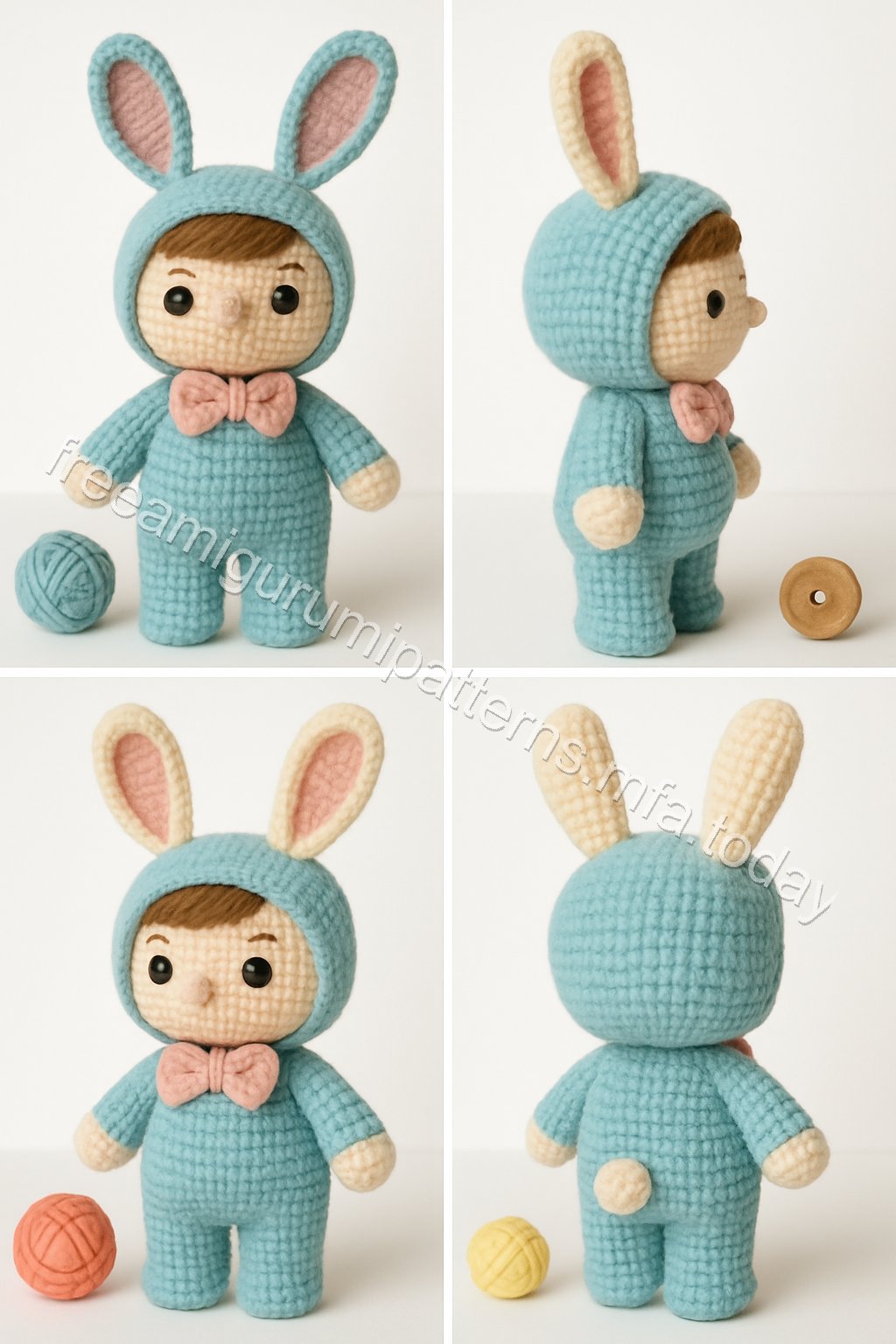 Amigurumi Springtime Bunny Boy Free Pattern