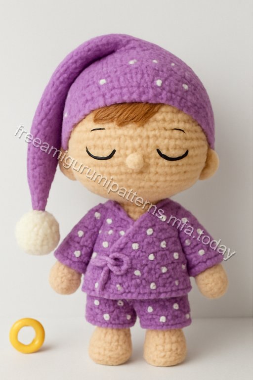 Amigurumi Sleeping Baby Boy Bunny Free Pattern