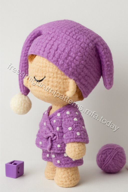Amigurumi Sleeping Baby Boy Bunny Free Pattern
