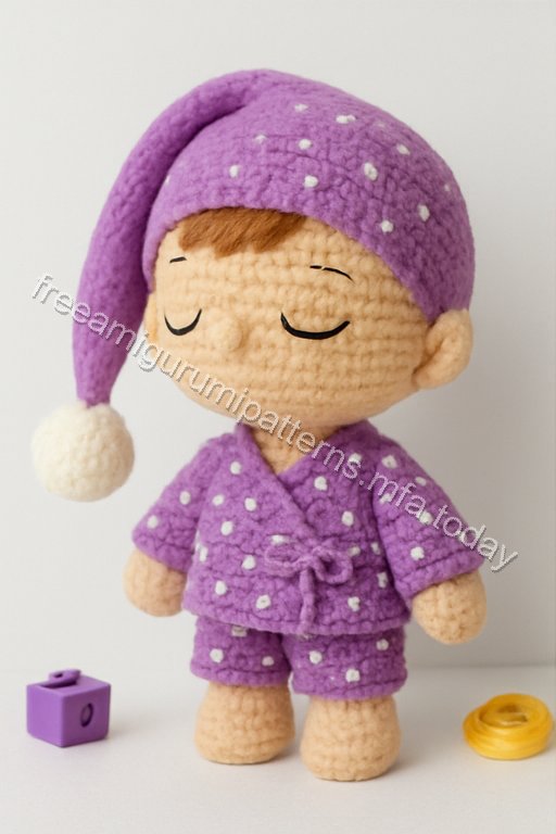 Amigurumi Sleeping Baby Boy Bunny Free Pattern