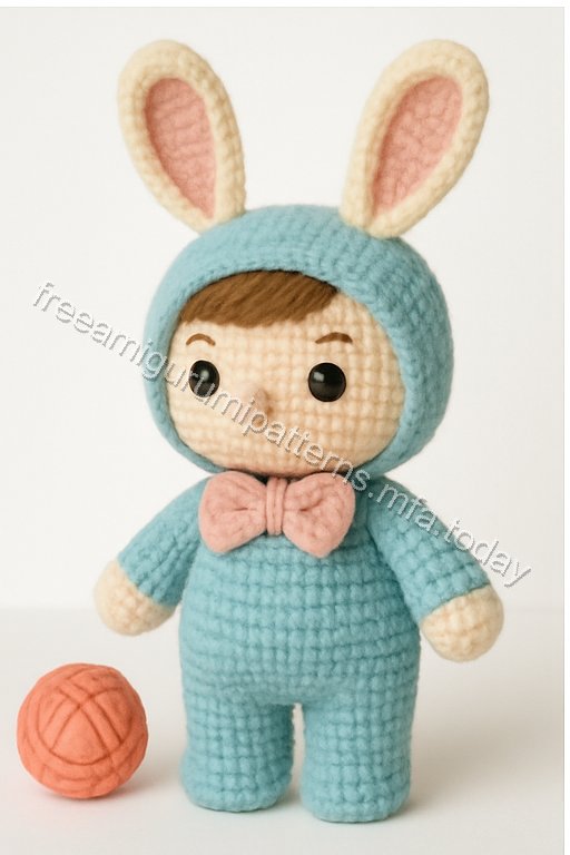 Amigurumi Springtime Bunny Boy Free Pattern