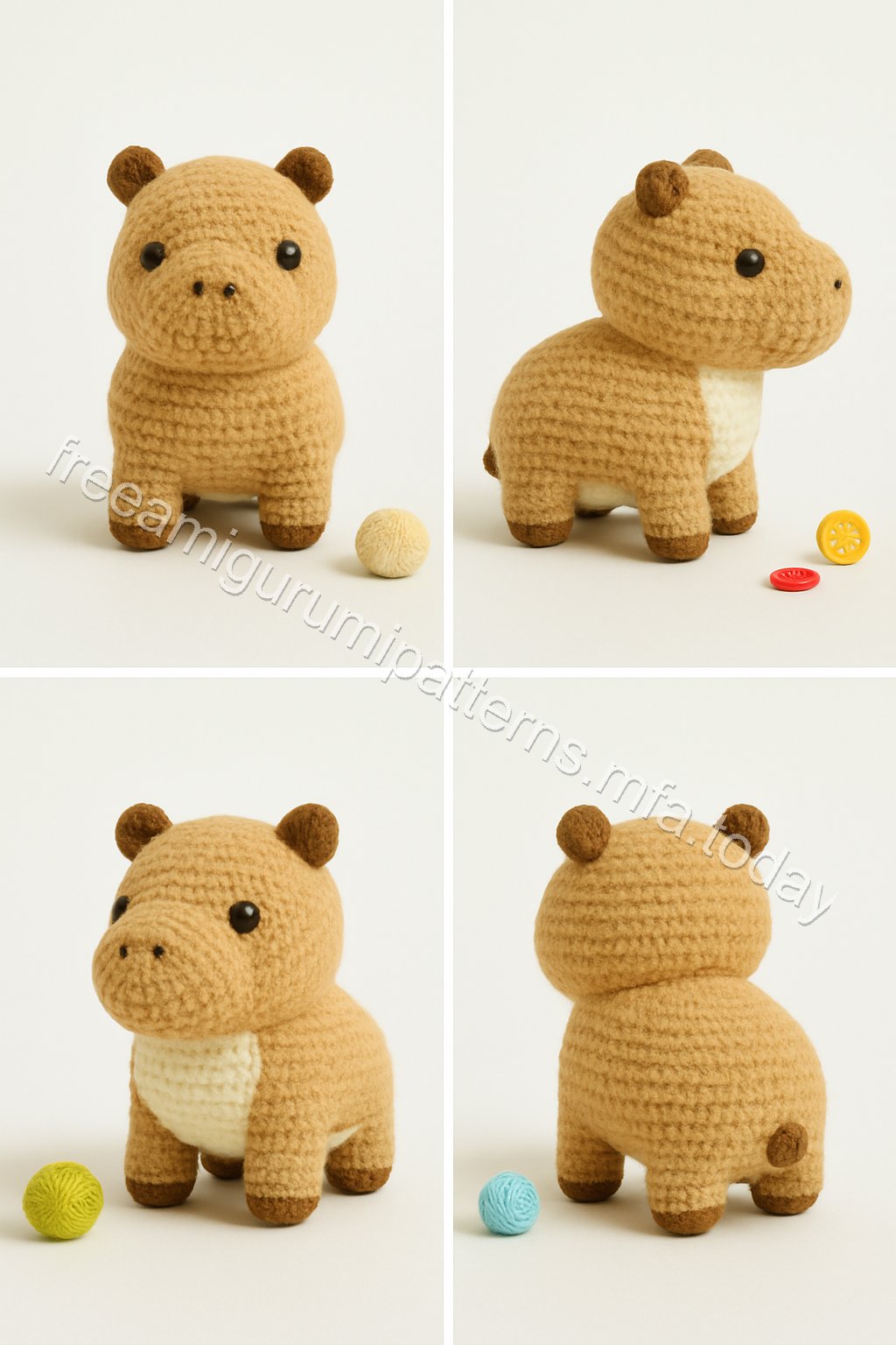 Amigurumi Capybara Free Pattern