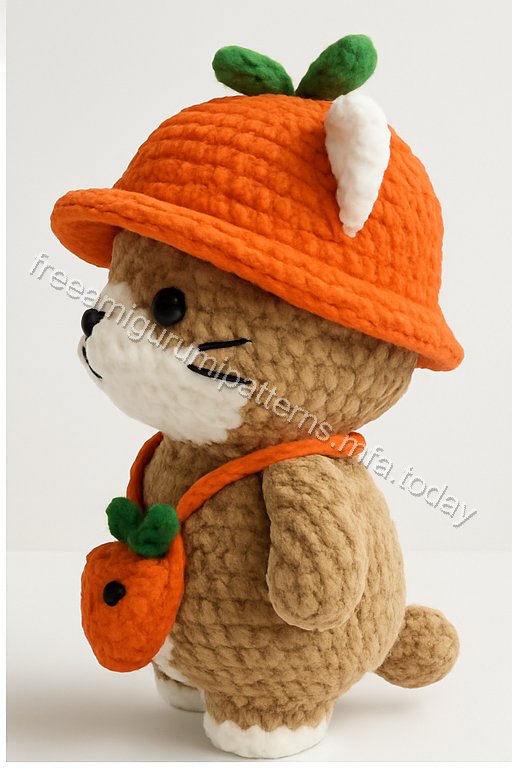 Amigurumi Harvest Carrot Cat Free Pattern