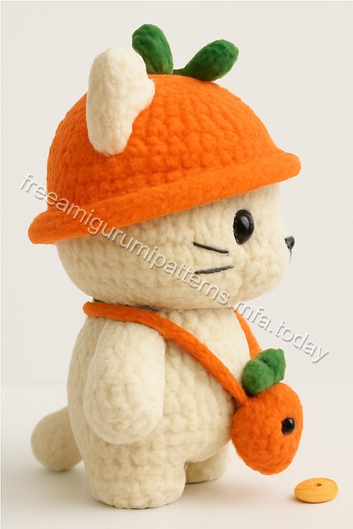 Amigurumi Harvest Carrot Cat Free Pattern