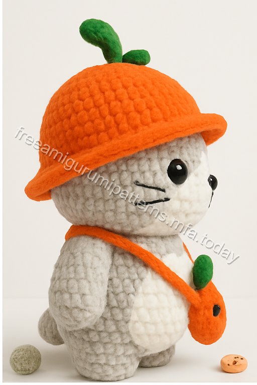 Amigurumi Harvest Carrot Cat Free Pattern