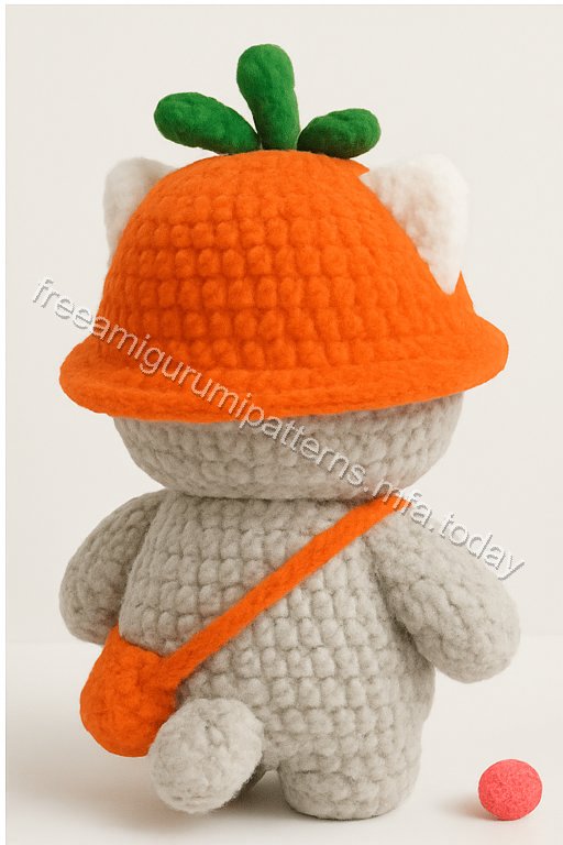 Amigurumi Harvest Carrot Cat Free Pattern