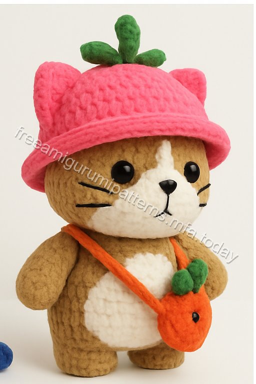 Amigurumi Harvest Carrot Cat Free Pattern