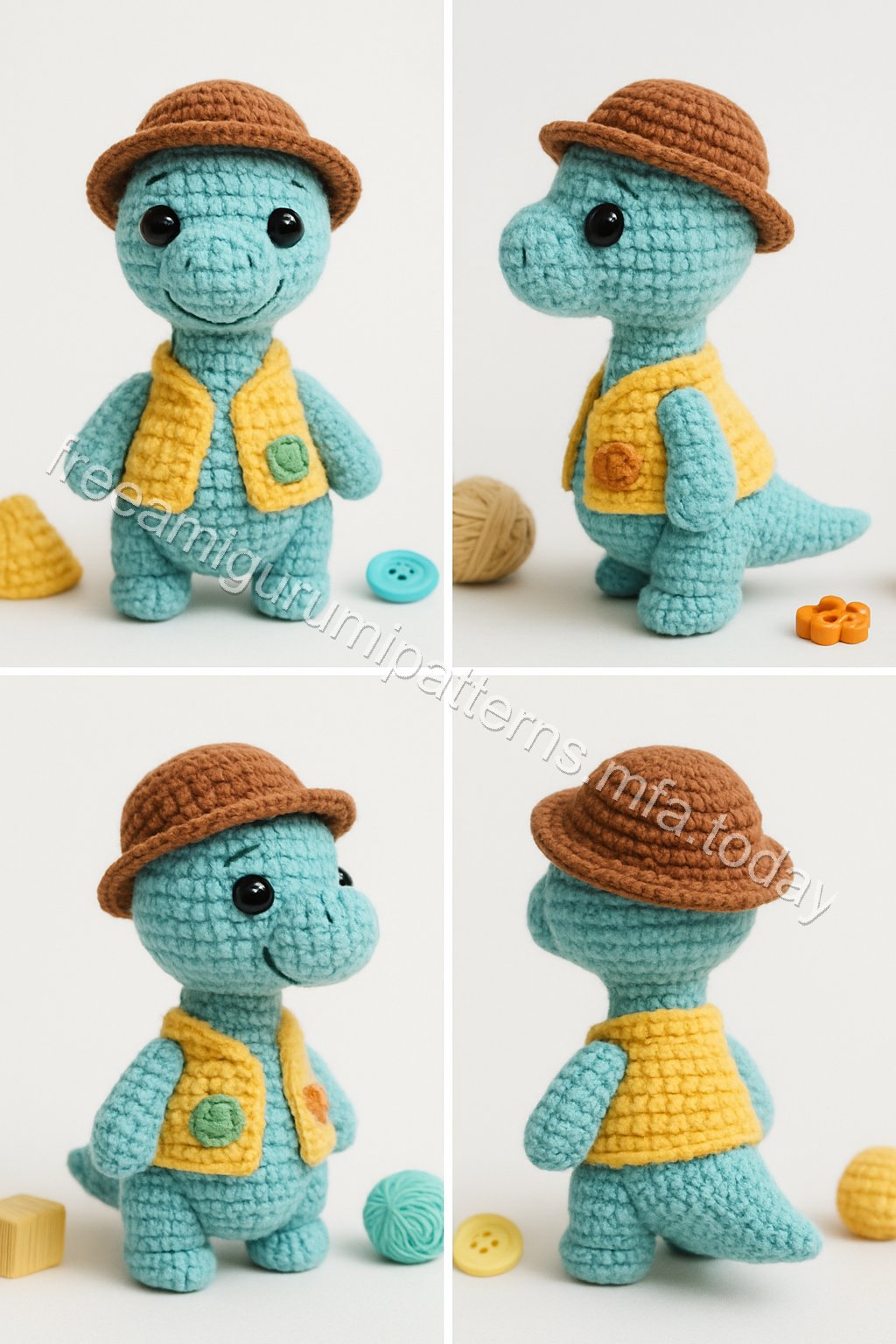 Amigurumi Atlas Dinosaur Free Pattern