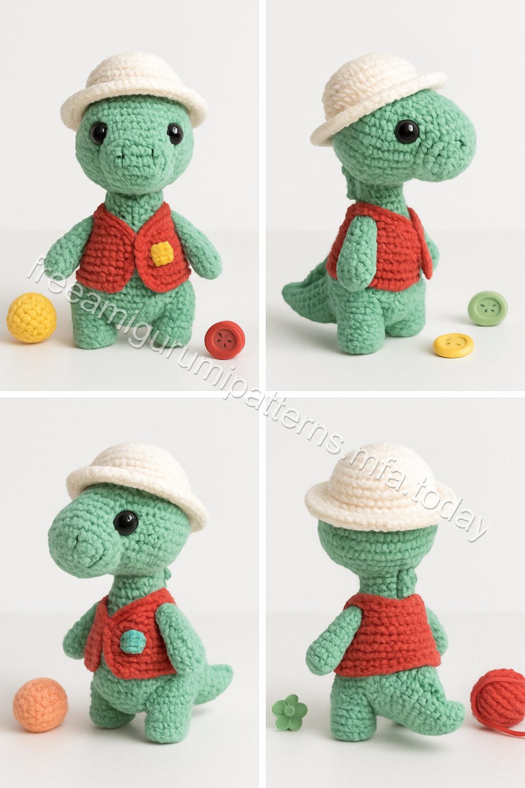 Amigurumi Atlas Dinosaur Free Pattern
