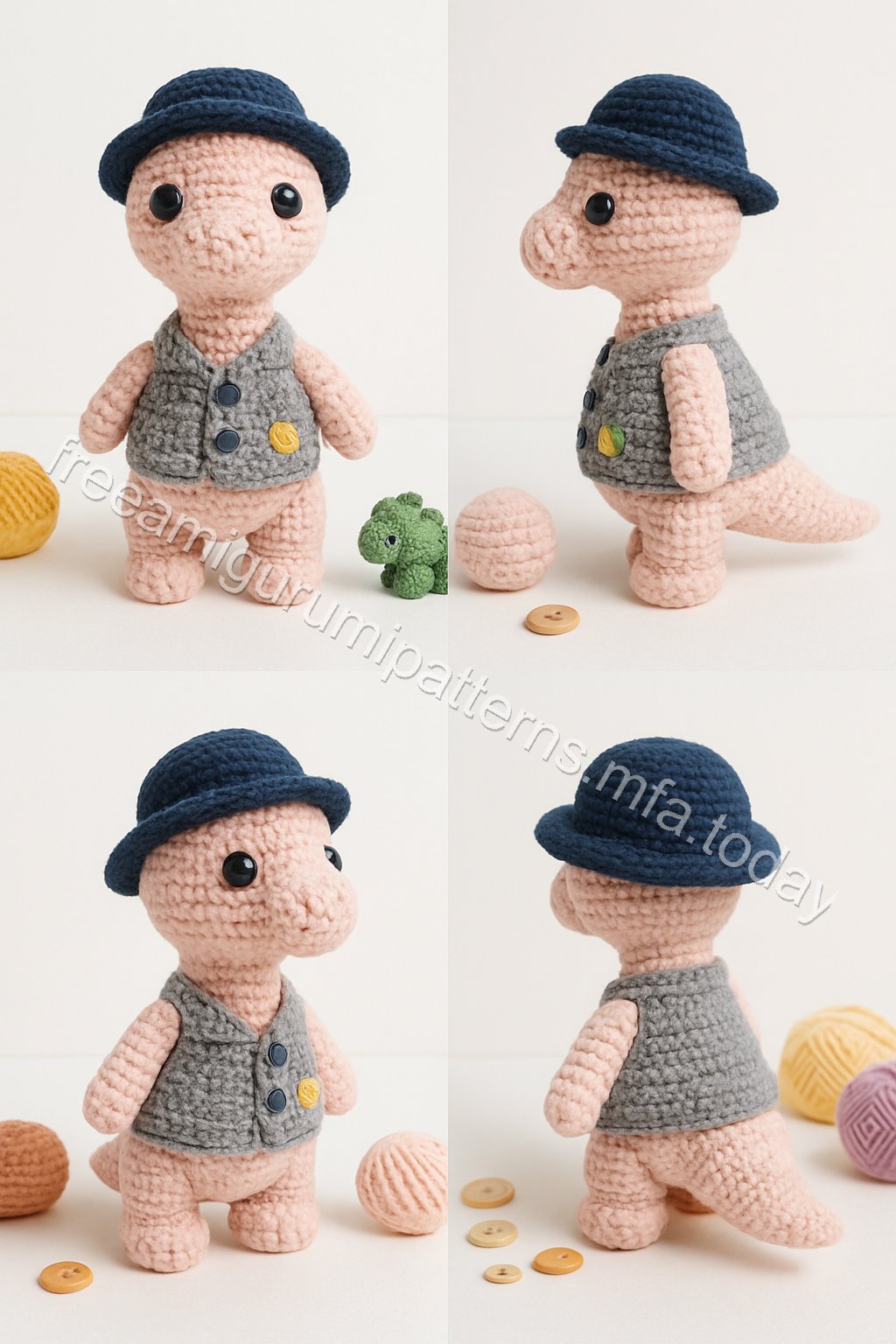 Amigurumi Atlas Dinosaur Free Pattern