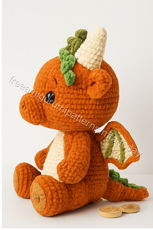 Amigurumi Autumn Dragon Free Pattern