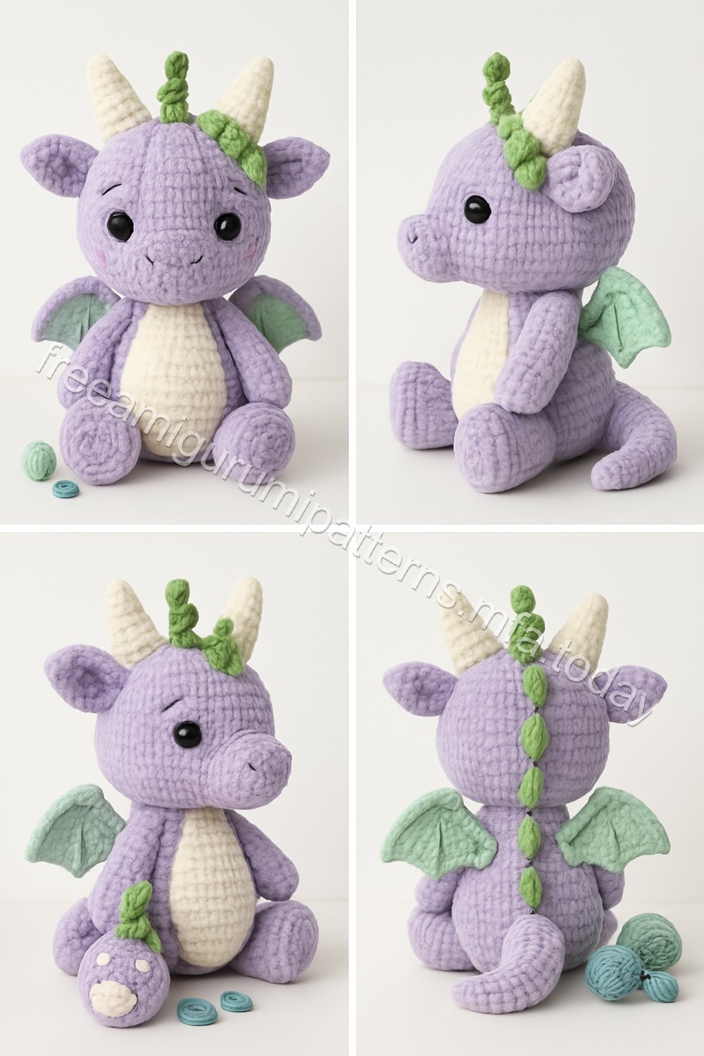 Amigurumi Autumn Dragon Free Pattern