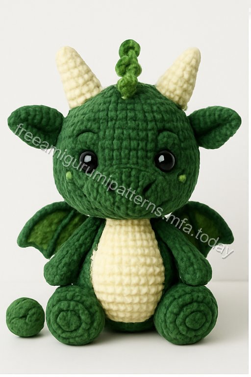 Amigurumi Autumn Dragon Free Pattern