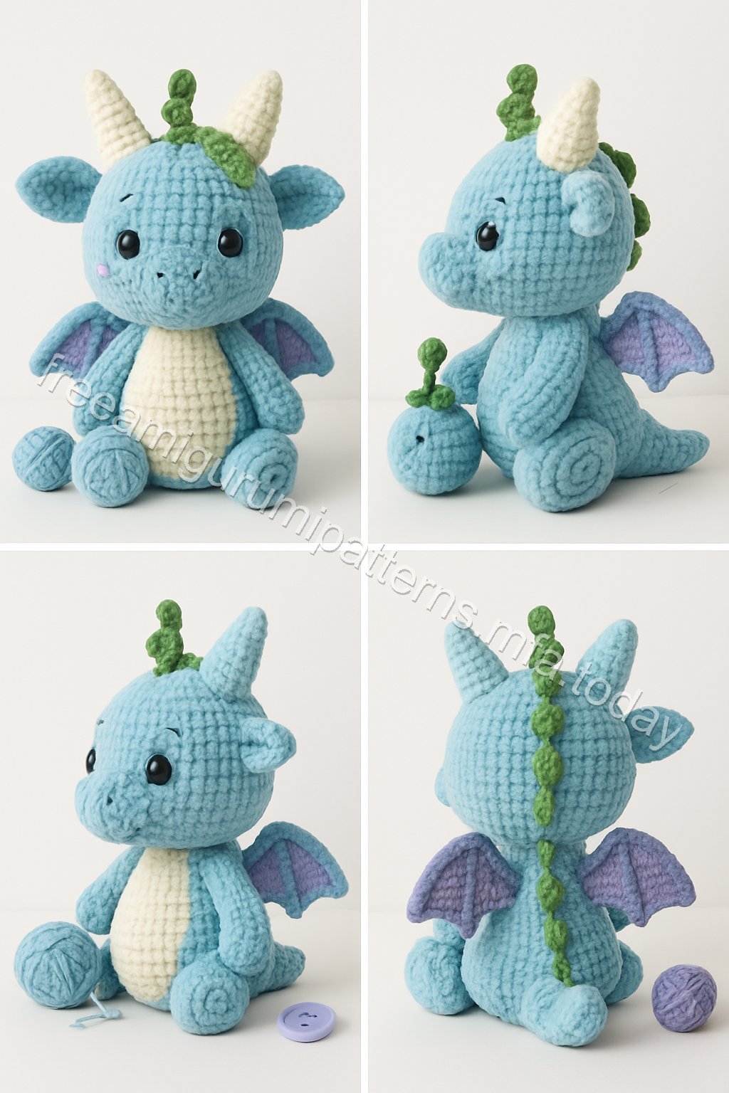 Amigurumi Autumn Dragon Free Pattern