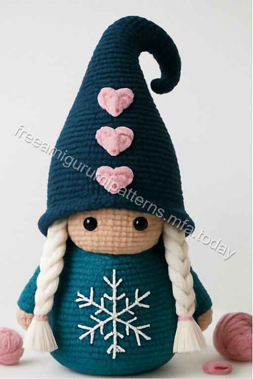Amigurumi Nordic Green Gnome Free Pattern