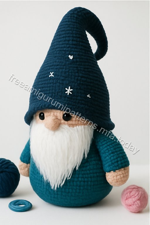 Amigurumi Nordic Green Gnome Free Pattern