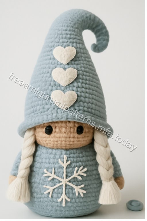 Amigurumi Nordic Green Gnome Free Pattern