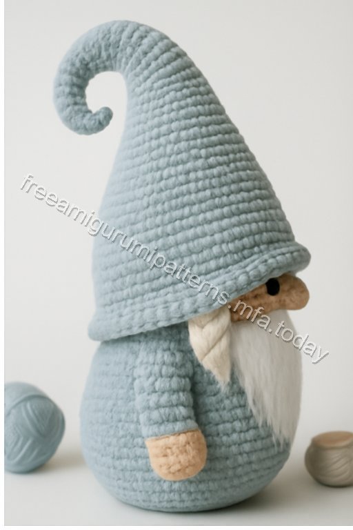 Amigurumi Nordic Green Gnome Free Pattern
