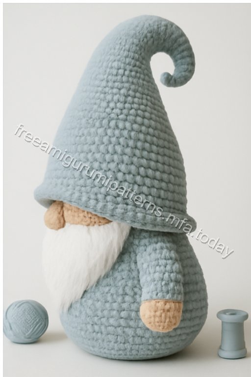 Amigurumi Nordic Green Gnome Free Pattern