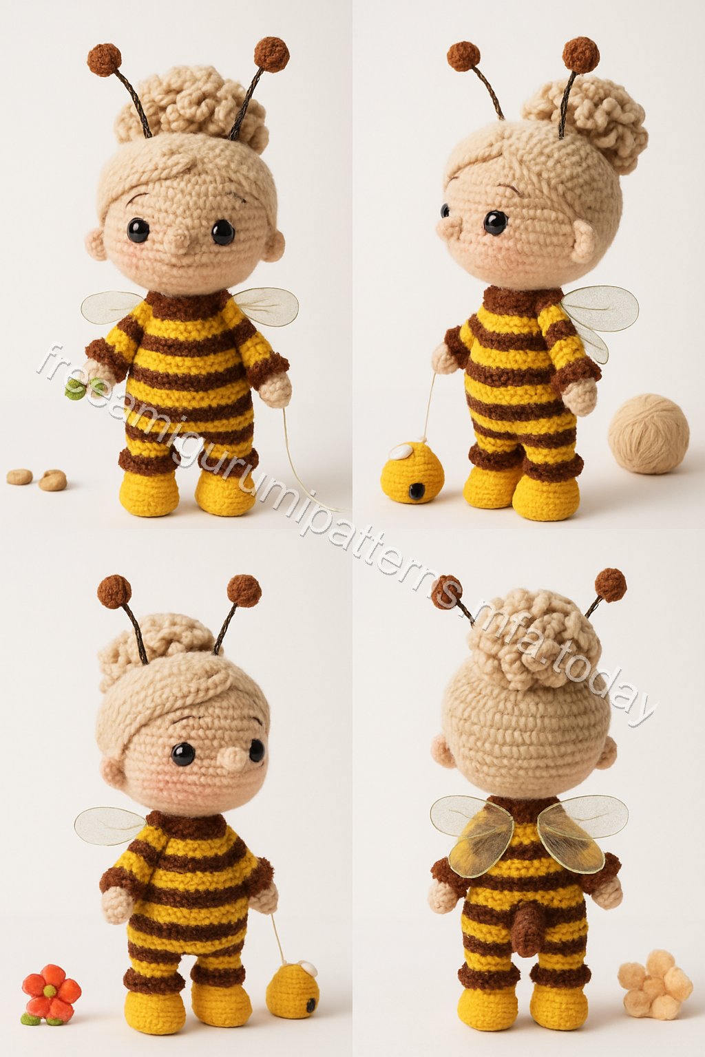 Amigurumi Honey Bee Free Pattern
