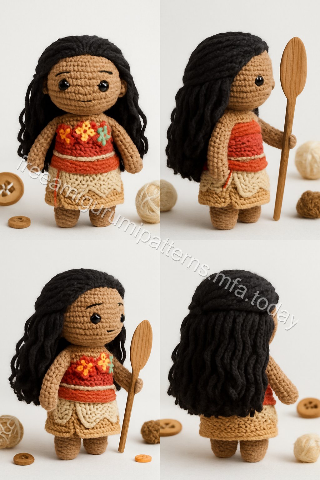 Amigurumi Moana Free Pattern