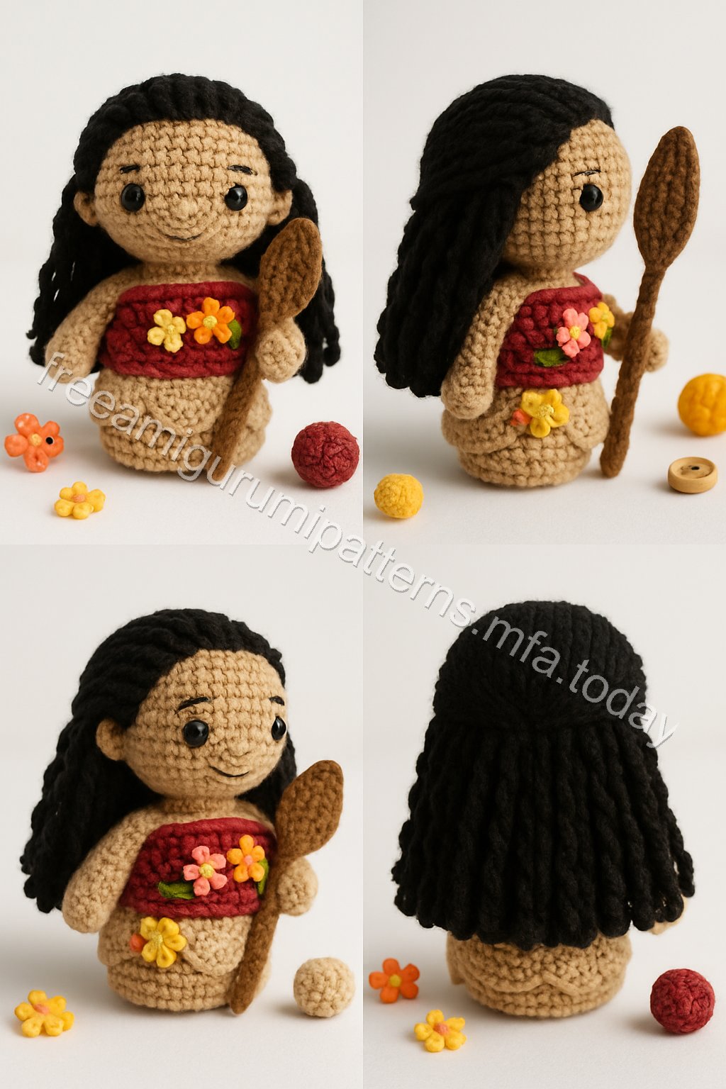 Amigurumi Moana Free Pattern