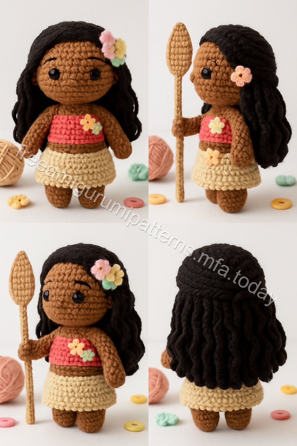 Amigurumi Moana Free Pattern