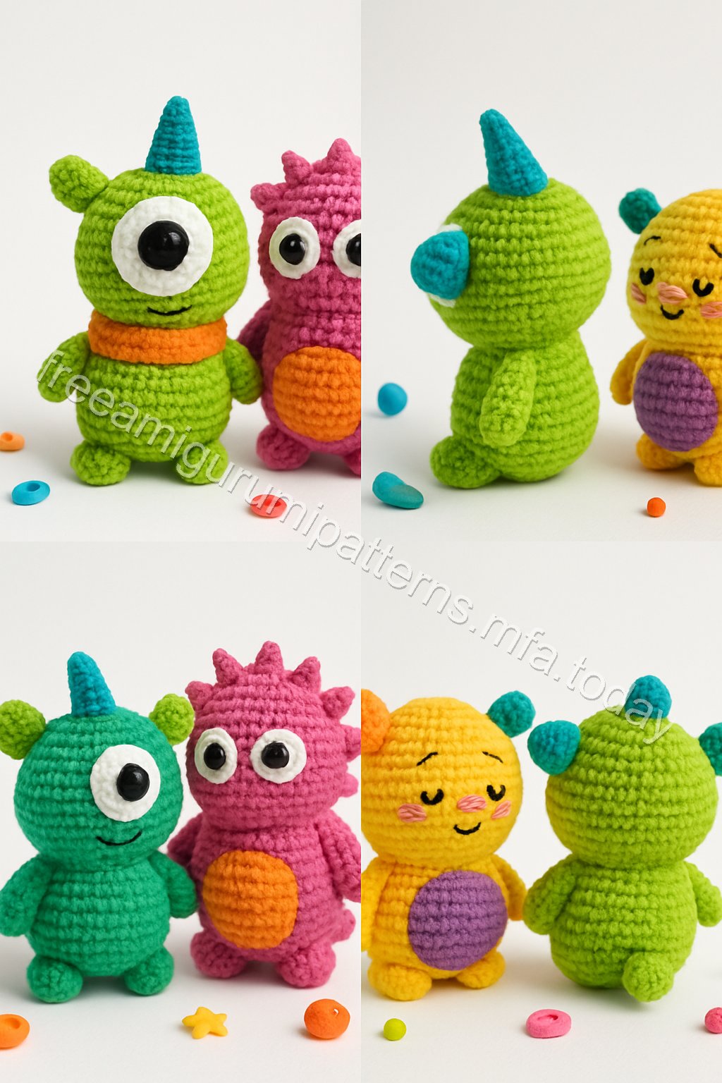 Amigurumi Little Monsters Free Pattern