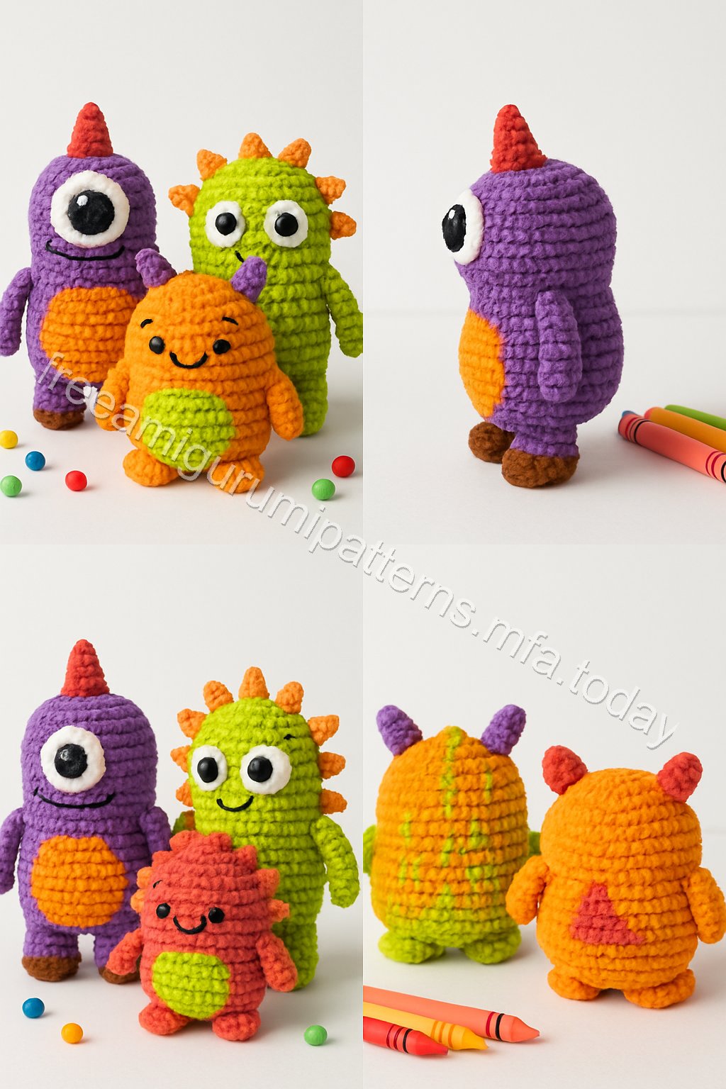 Amigurumi Little Monsters Free Pattern