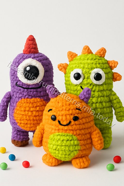 Amigurumi Little Monsters Free Pattern
