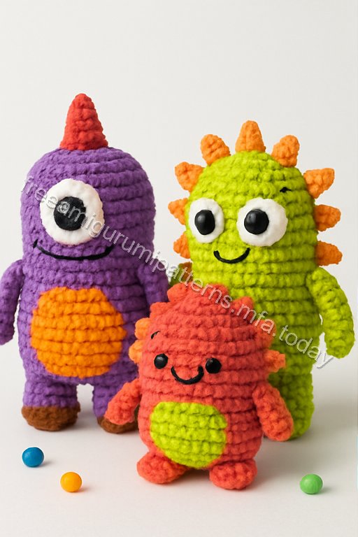 Amigurumi Little Monsters Free Pattern