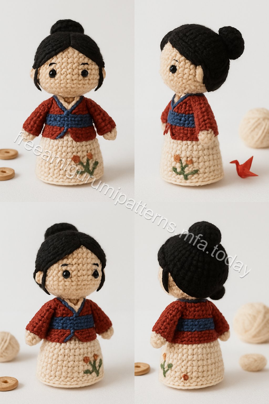 Amigurumi Mulan Free Pattern