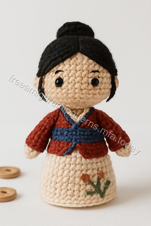 Amigurumi Mulan Free Pattern