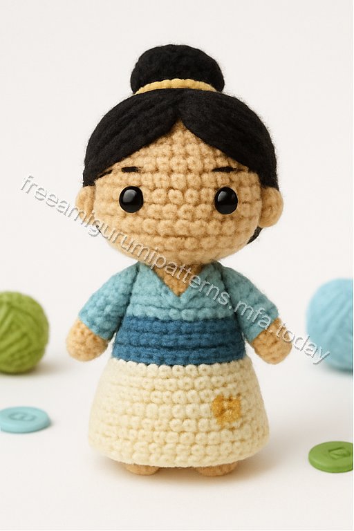 Amigurumi Mulan Free Pattern