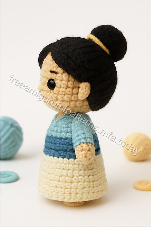 Amigurumi Mulan Free Pattern