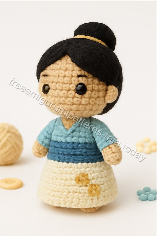 Amigurumi Mulan Free Pattern