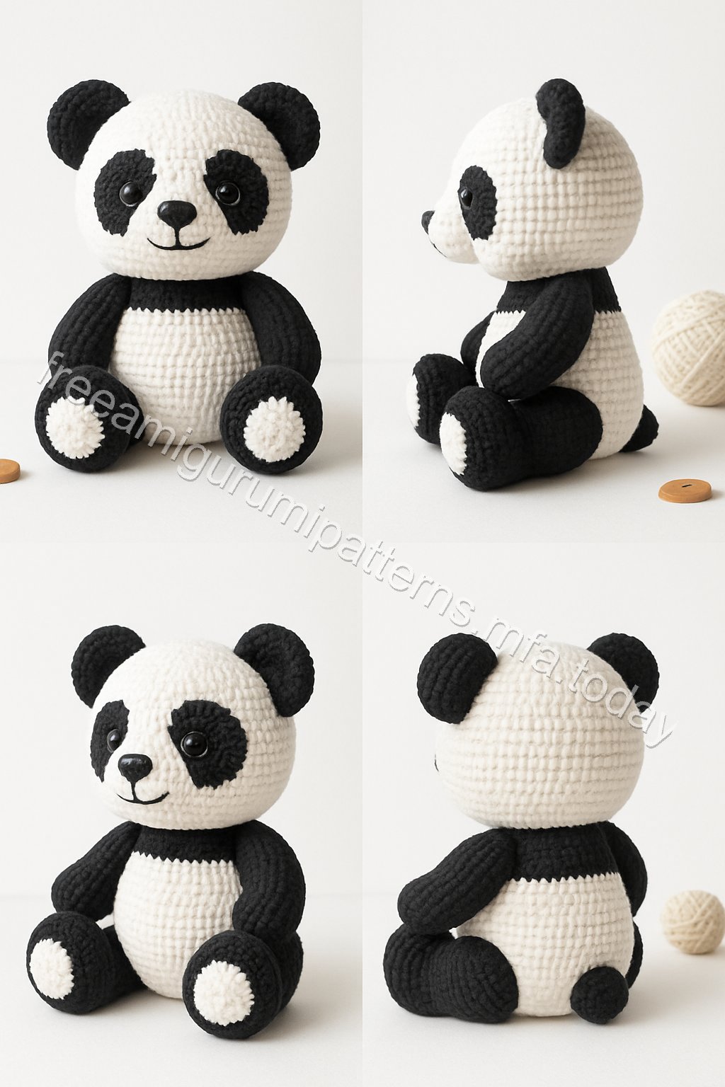 Amigurumi Panda Free Pattern