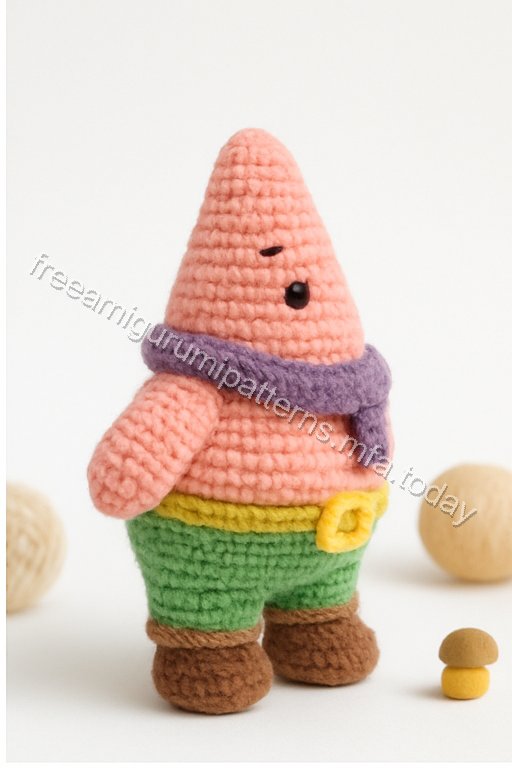 Amigurumi Patrick Star Free Pattern