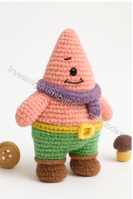 Amigurumi Patrick Star Free Pattern