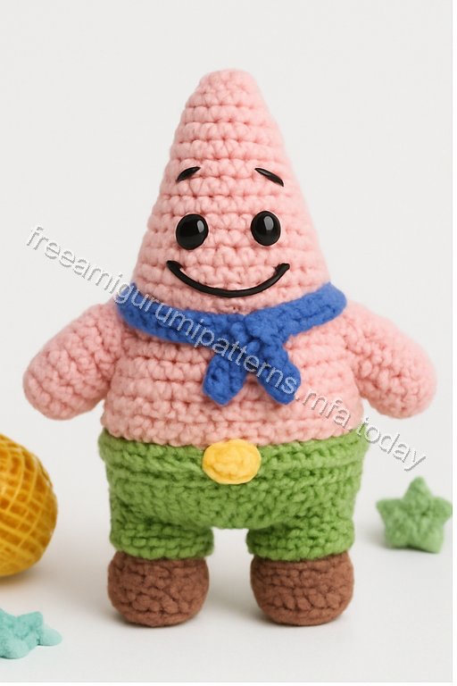Amigurumi Patrick Star Free Pattern