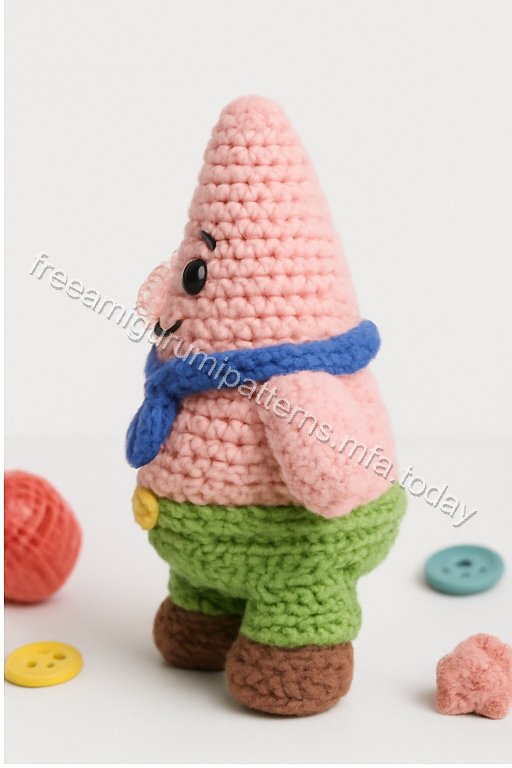 Amigurumi Patrick Star Free Pattern