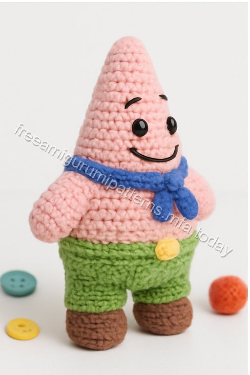 Amigurumi Patrick Star Free Pattern