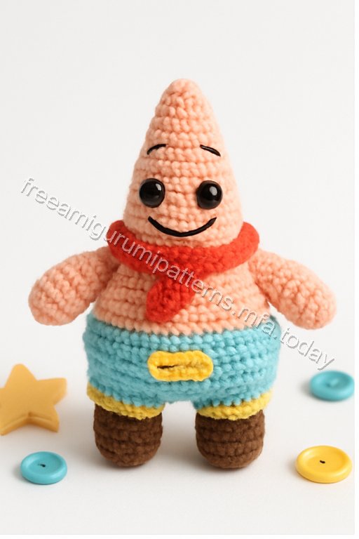Amigurumi Patrick Star Free Pattern