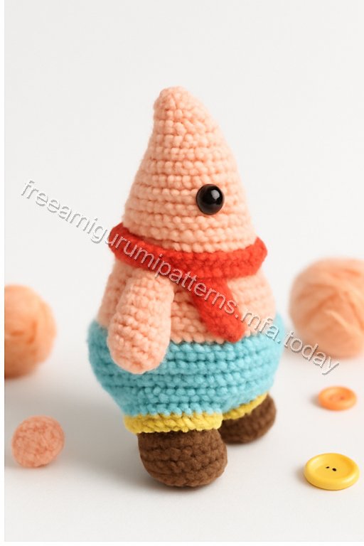 Amigurumi Patrick Star Free Pattern