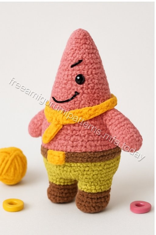 Amigurumi Patrick Star Free Pattern