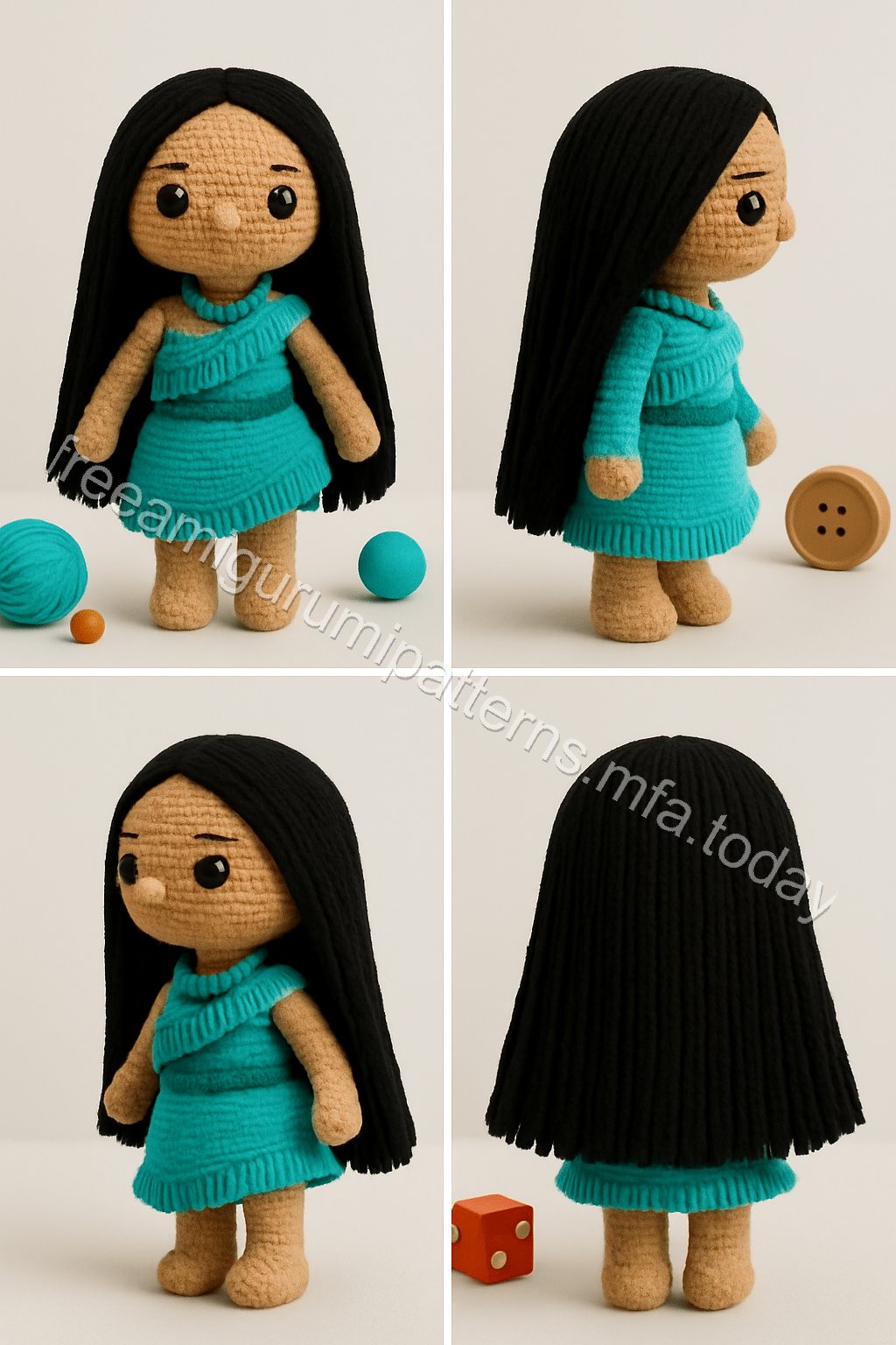 Amigurumi Pocahontas Free Pattern