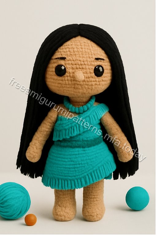 Amigurumi Pocahontas Free Pattern
