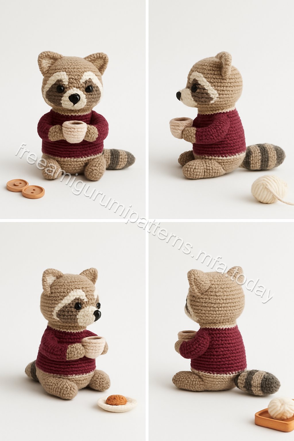Amigurumi Raccoon Free Pattern