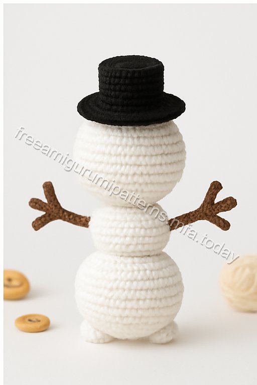 Amigurumi Winter Sisters And Snowman Free Pattern