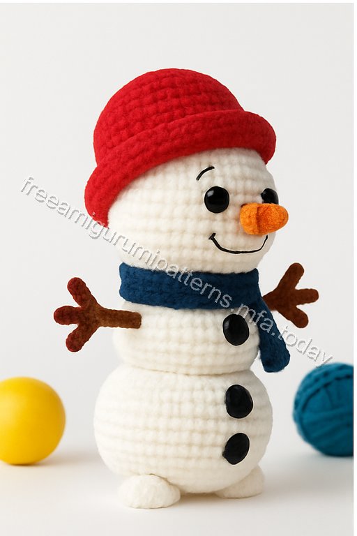 Amigurumi Winter Sisters And Snowman Free Pattern